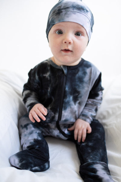 Joni Zippered Romper - Tie Dye