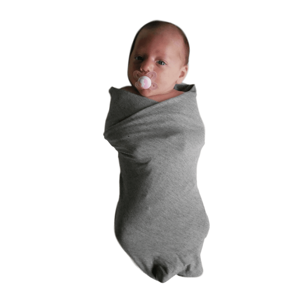 Swaddle Charcoal Grey - The McKenzie - Beluga Baby - Made in North America 