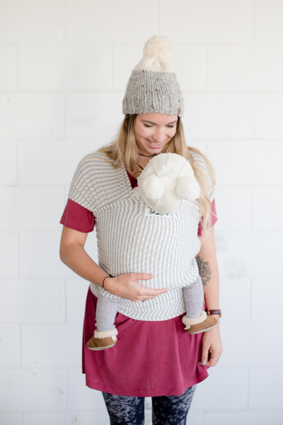 The Shannon - Light Grey + Ivory Stripe